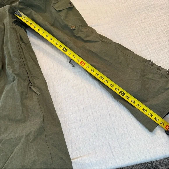 Roxy Snow Jumpsuit Snow Suit Olive Green Women’s XS Fur Lined Collar Y2K - Picture 11 of 15